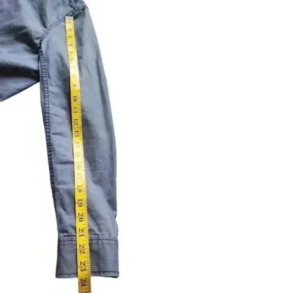 Madewell Fleet Jacket Dusty Blue Light Zipper Long Sleeves Women's size Medium - Picture 15 of 16